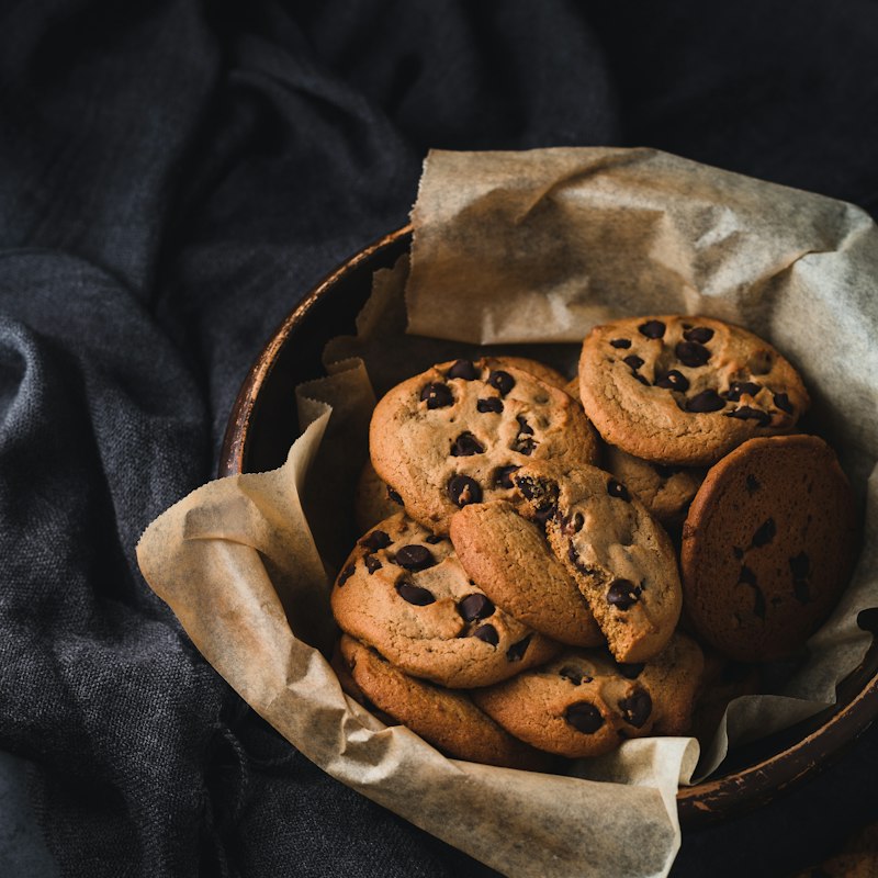 Galletas con chispas de chocolate